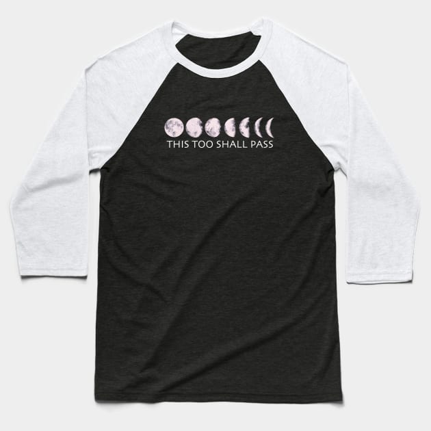 Moon Phase Mental Health Baseball T-Shirt by whatabouthayley